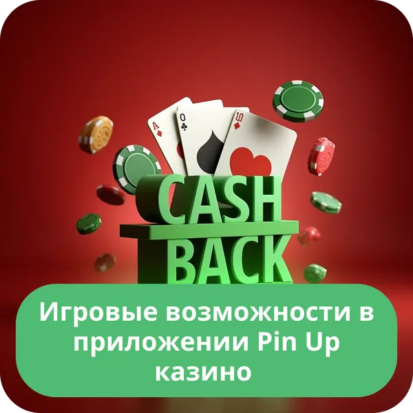 Игровые возможности в приложении Pin Up казино